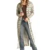 Panhandle Slim® Women's Southwest Print Long Sleeve Sweater Duster