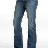 Cruel Girl® Women's Slim Fit Hannah Flare Medium Stonewash Denim Jeans