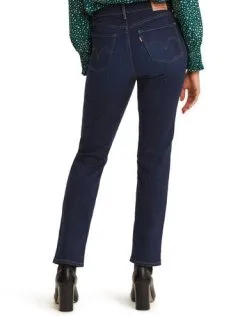 Levi's® Women's Cobalt Haze Relaxed Fit Straight Leg Denim Jeans -Leather Wallet Shop levi s women s classic straight stretch mid rise easy fit straight leg jeans cobalt haze 18 90736 5280d632 e9cc 40bc b69e 39a6ed298e65