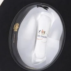 Stetson® 6X Open Road Specialty Felt Cowboy Hat - Black / Silver Belly -Leather Wallet Shop sfoprd 0526 black 6